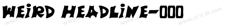 Weird Headline字体转换
